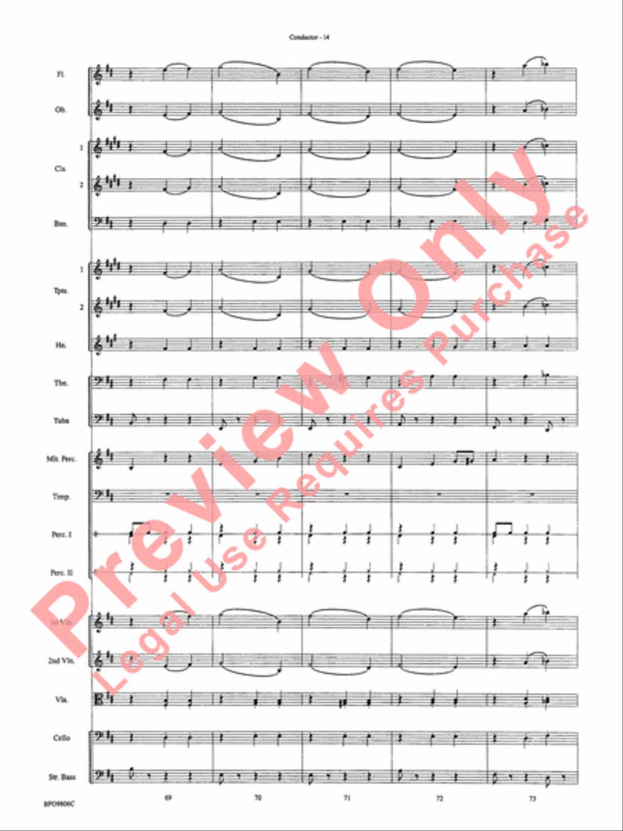 Waltz of the Flowers (from The Nutcracker Suite) Full Orchestra scores gallery preview page 17