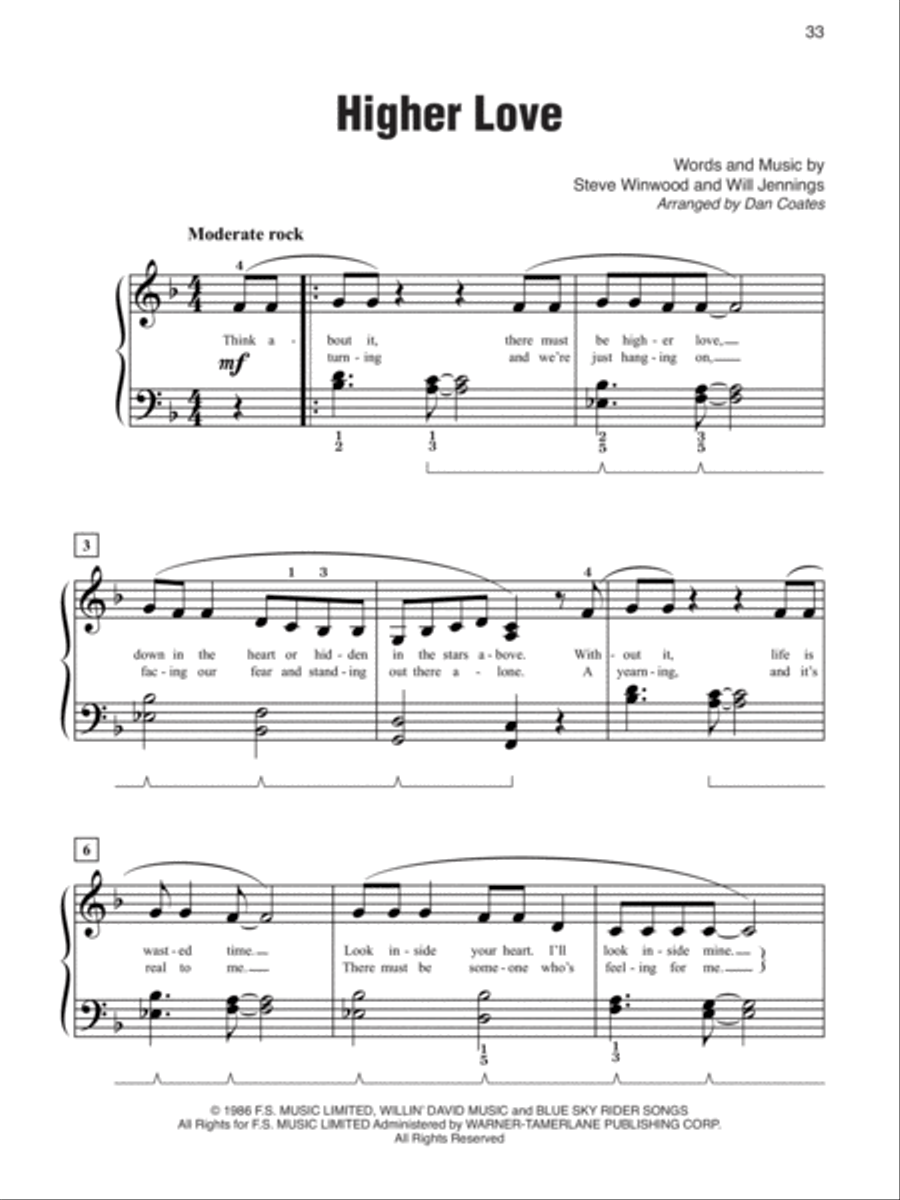 Simply Rock 80s Easy Piano scores gallery preview page 4