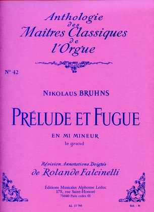 Prelude Et Fugue In E Minor (maitres Classiques No.42) (organ)