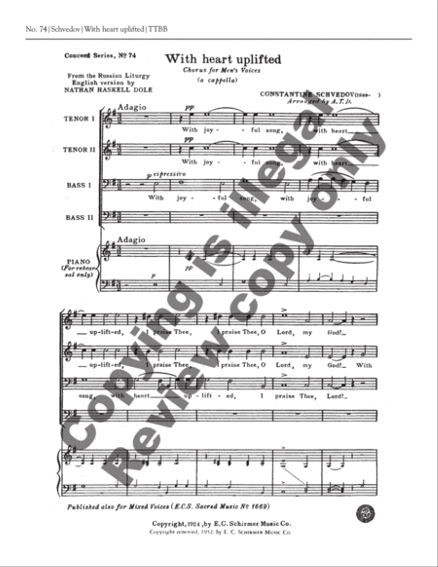 With Heart Uplifted With Heart Uplifted TTBB scores gallery preview page 3