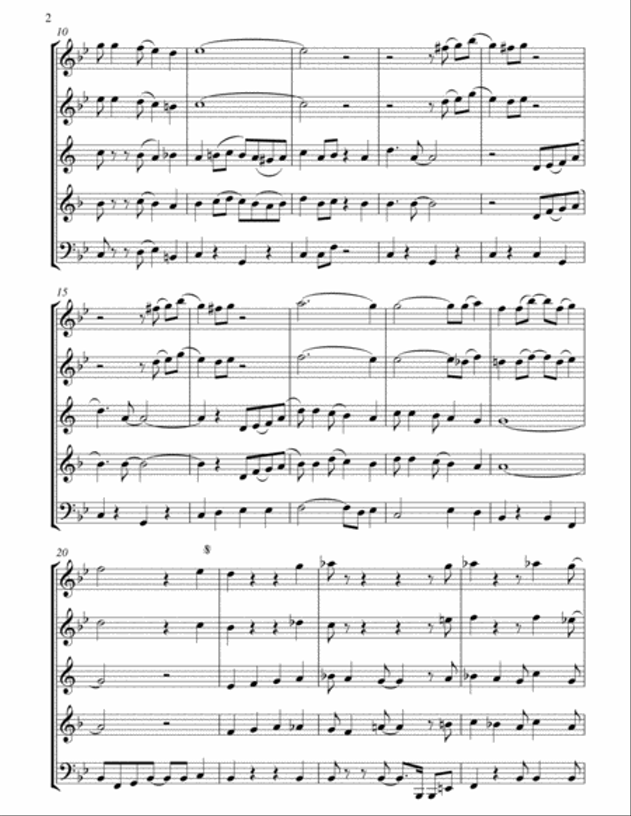 The Best Things Happen While You're Dancing Woodwind Quintet scores gallery preview page 3