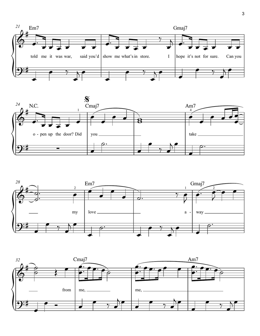 CHIHIRO Easy Piano scores gallery preview page 3