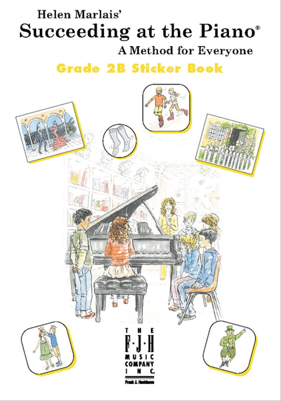 Succeeding at the Piano, Sticker Book - Grade 2B Piano Method scores gallery preview page 1