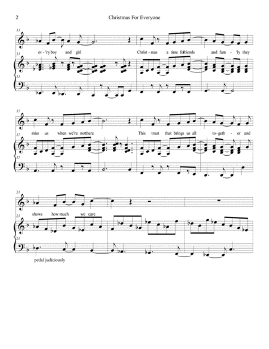 Christmas For Everyone Voice Solo scores gallery preview page 2