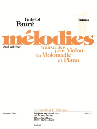 Melodies Vol 1 Arrangements De Divers Auteurs Pour Piano