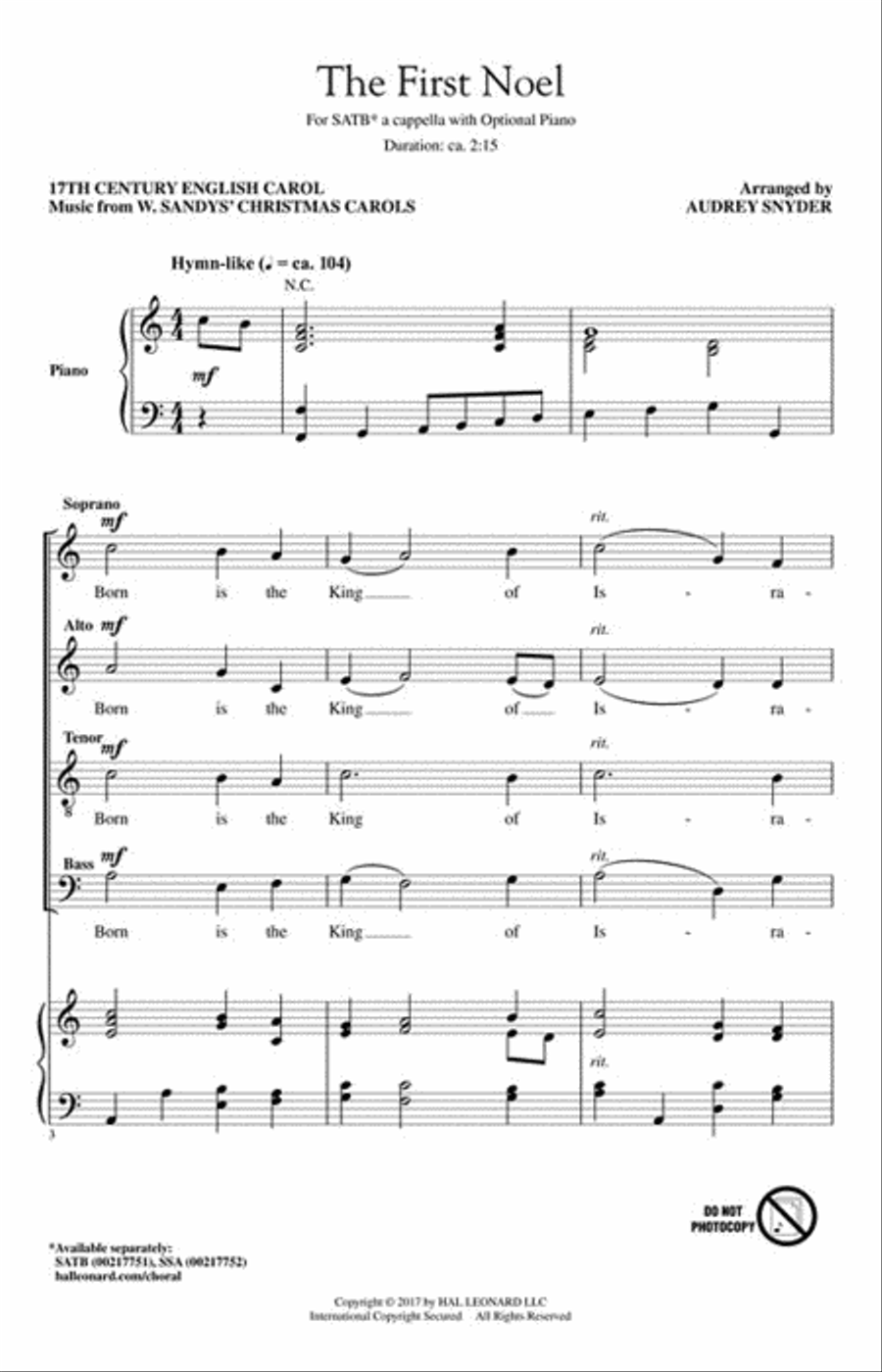 The First Noel 4-Part scores gallery preview page 2