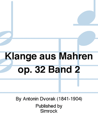 Book cover for Klänge aus Mähren op. 32 Band 2