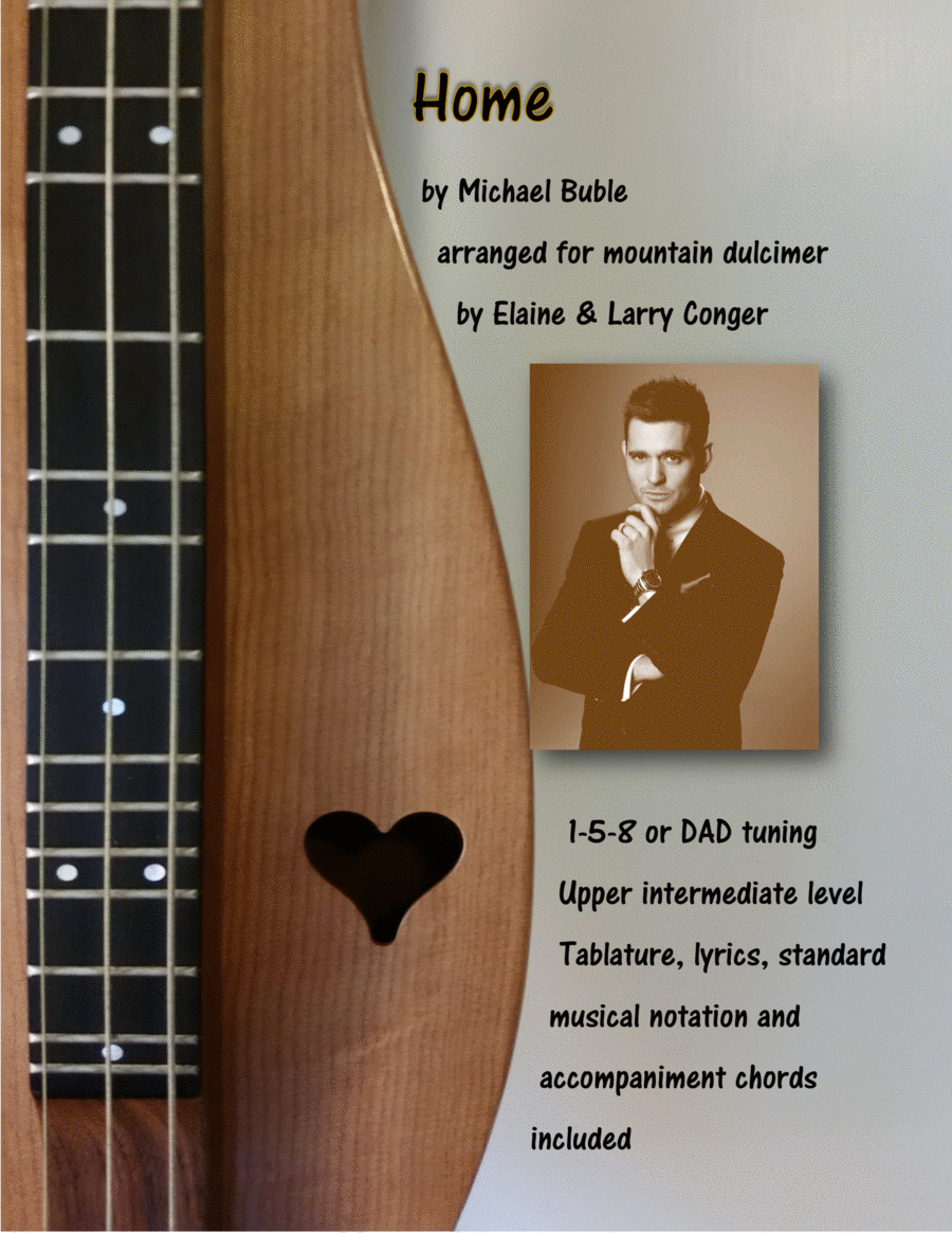 Home by Blake Shelton Dulcimer - Digital Sheet Music