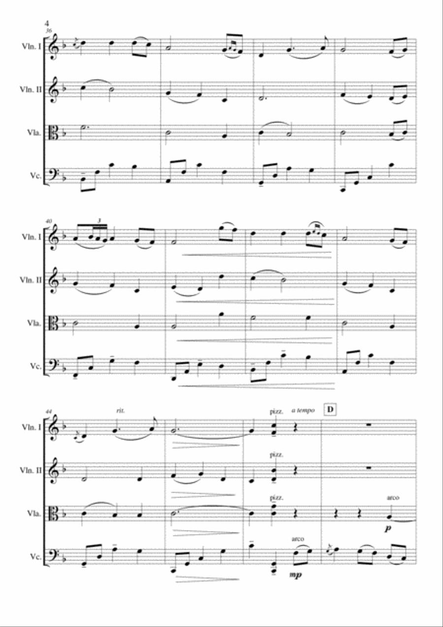 Eleanor Plunkett String Quartet scores gallery preview page 4