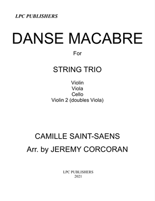 Book cover for Danse Macabre for String Trio