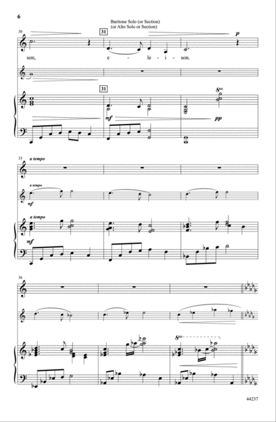Kyrie Choir scores gallery preview page 5