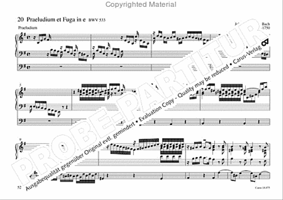 Freiburger Orgelbuch: Stammteil Organ Solo scores gallery preview page 53