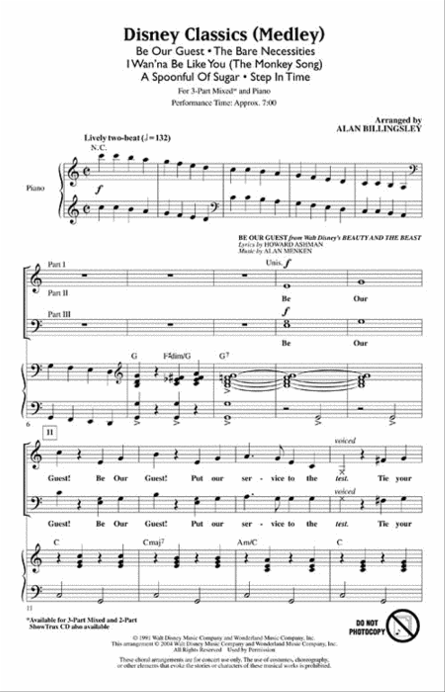 Disney Classics (Medley) Disney Classics (Medley) Choir scores gallery preview page 2