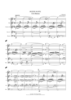 Book cover for Debussy: Petite Suite Mvt.1 “En bateau" - wind quintet