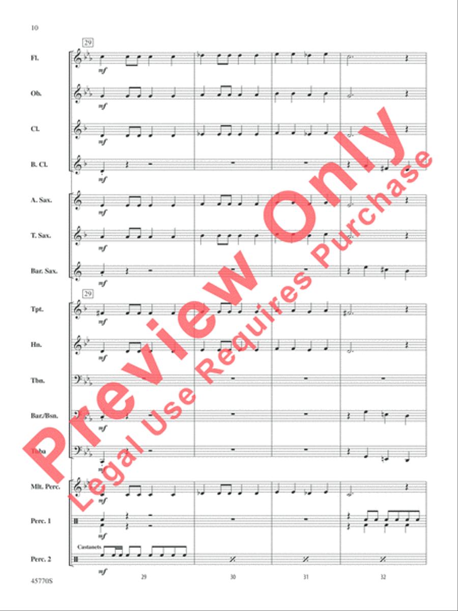 Game of Bones Concert Band scores gallery preview page 10