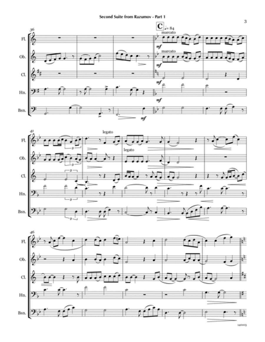 Ah, My Children (part 1 of Second Suite from Razumov) for wind quintet image number null