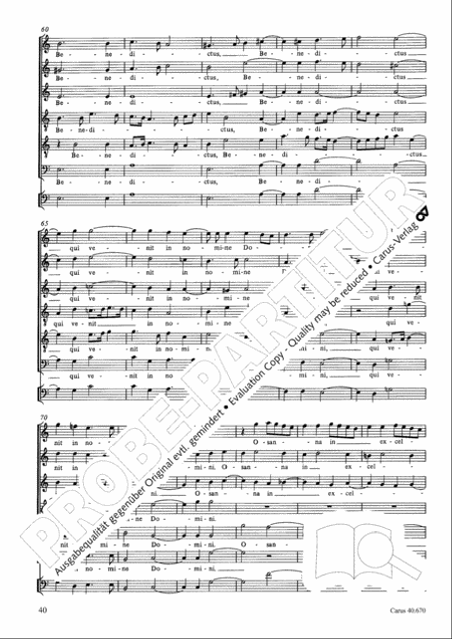 Missa in illo tempore Choir scores gallery preview page 53