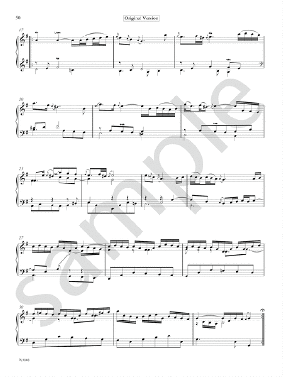 Glenn Gould's Goldberg Variations Piano Solo scores gallery preview page 10