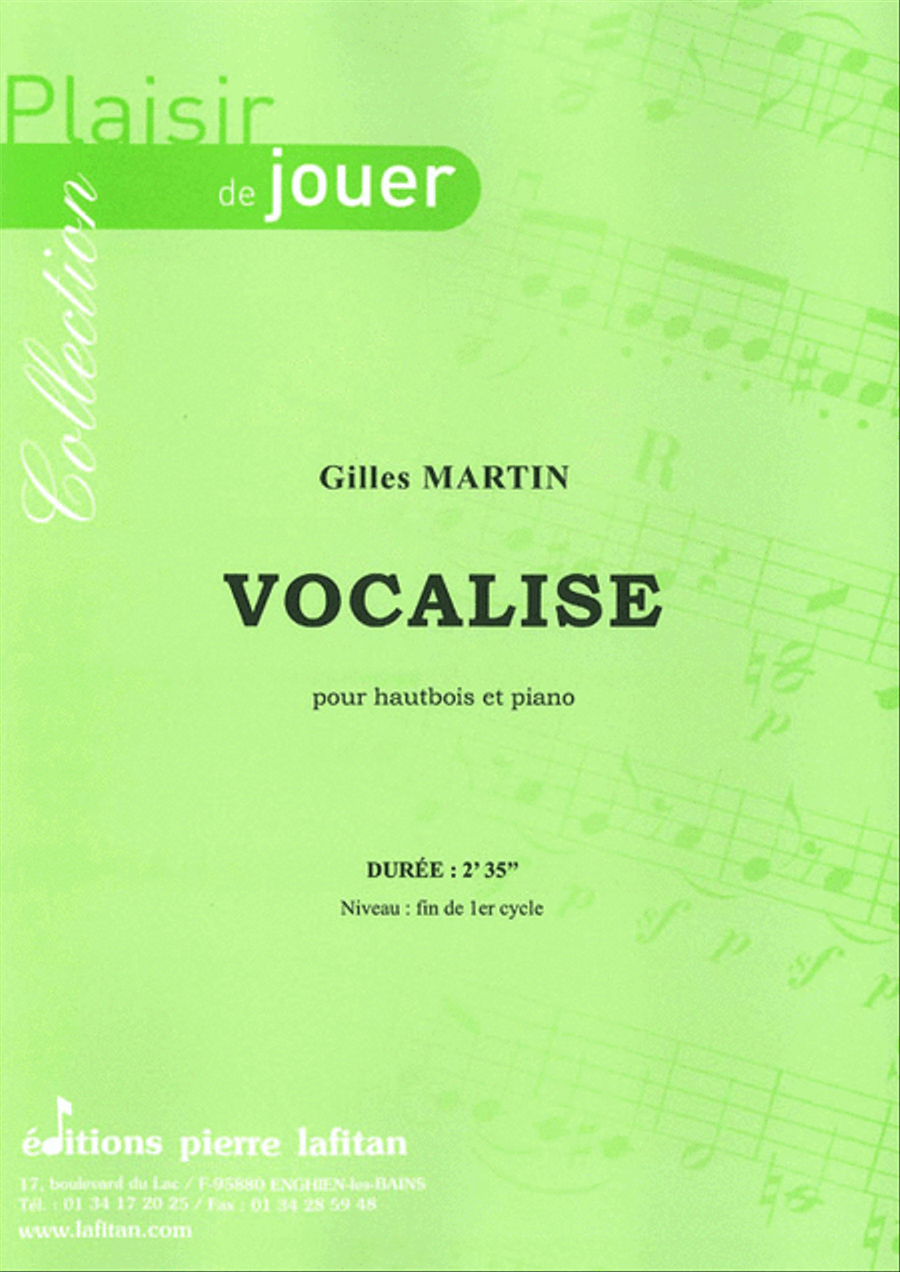 Vocalise Piano Accompaniment scores gallery preview page 1