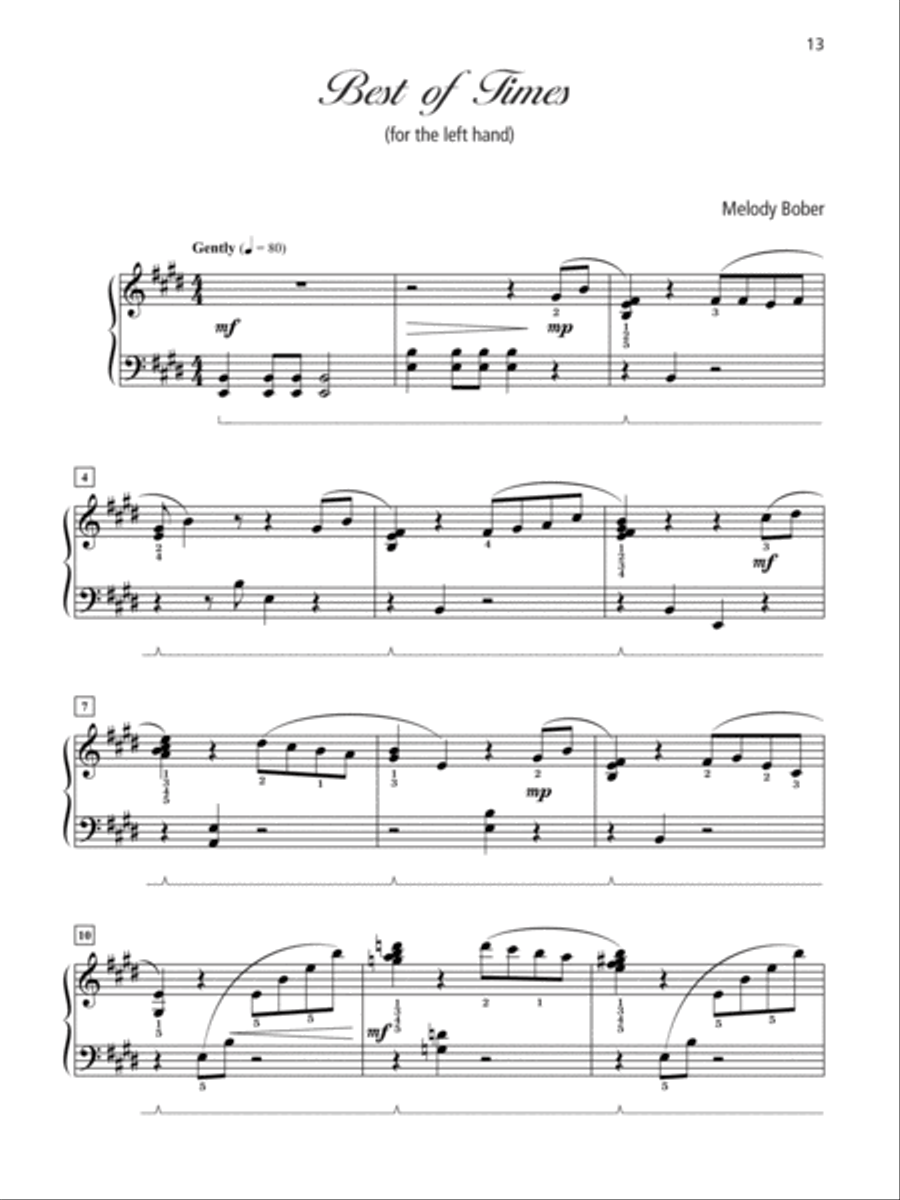 Grand One-Hand Solos for Piano, Book 6 Piano Solo scores gallery preview page 3