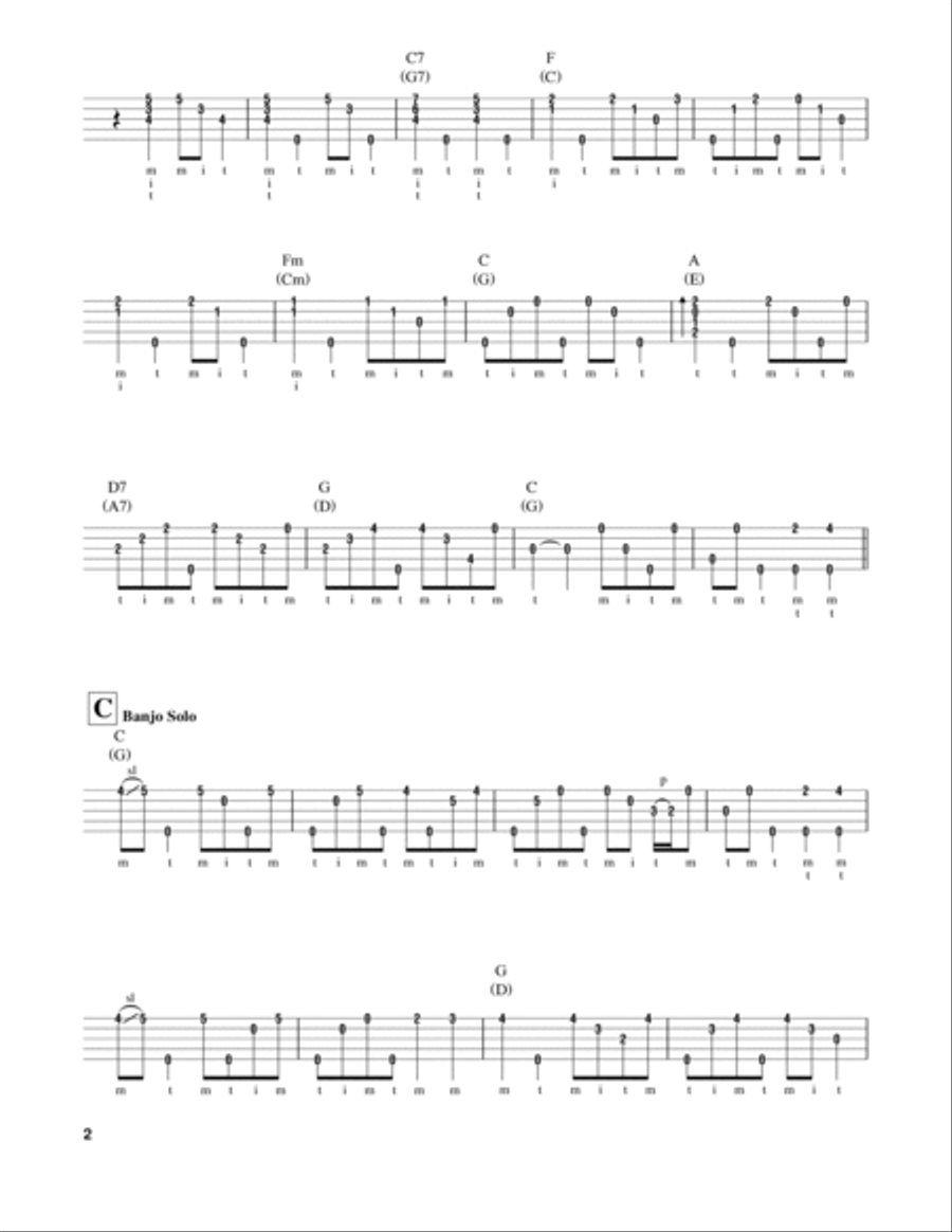 Just Because Just Because Banjo scores gallery preview page 2