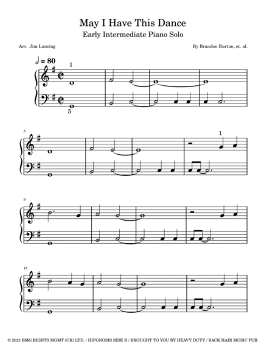May I Have This Dance (remix) Piano Method scores gallery preview page 2