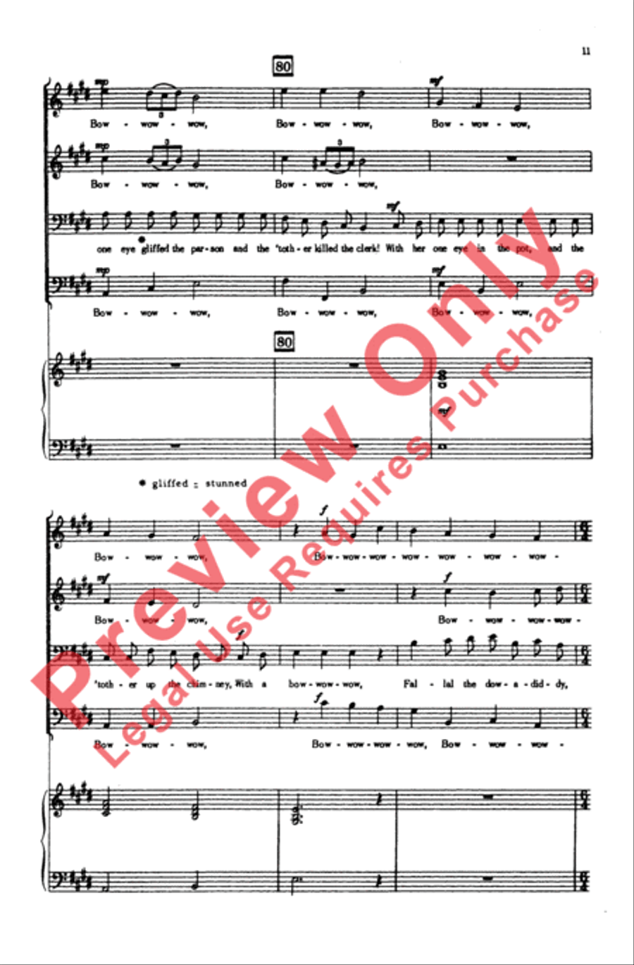 The Drummer and the Cook Men's Choir scores gallery preview page 11