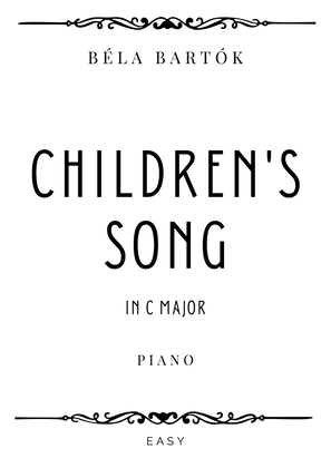 Bartok - Children's Song in C Major - Easy