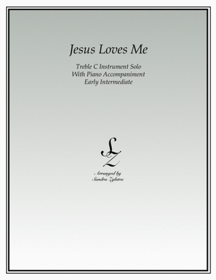 Jesus Loves Me (treble C instrument solo)
