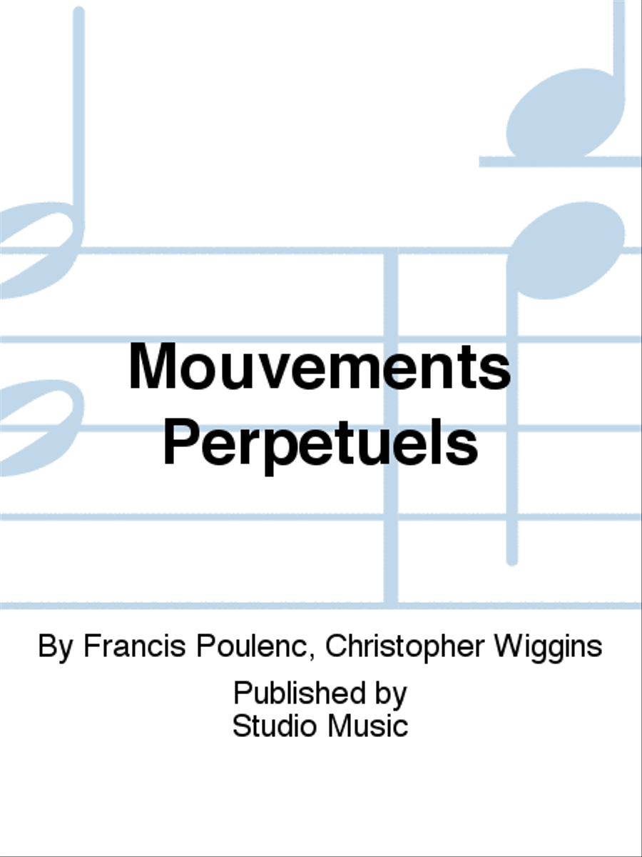Mouvements Perpetuels Concert Band scores gallery preview page 1