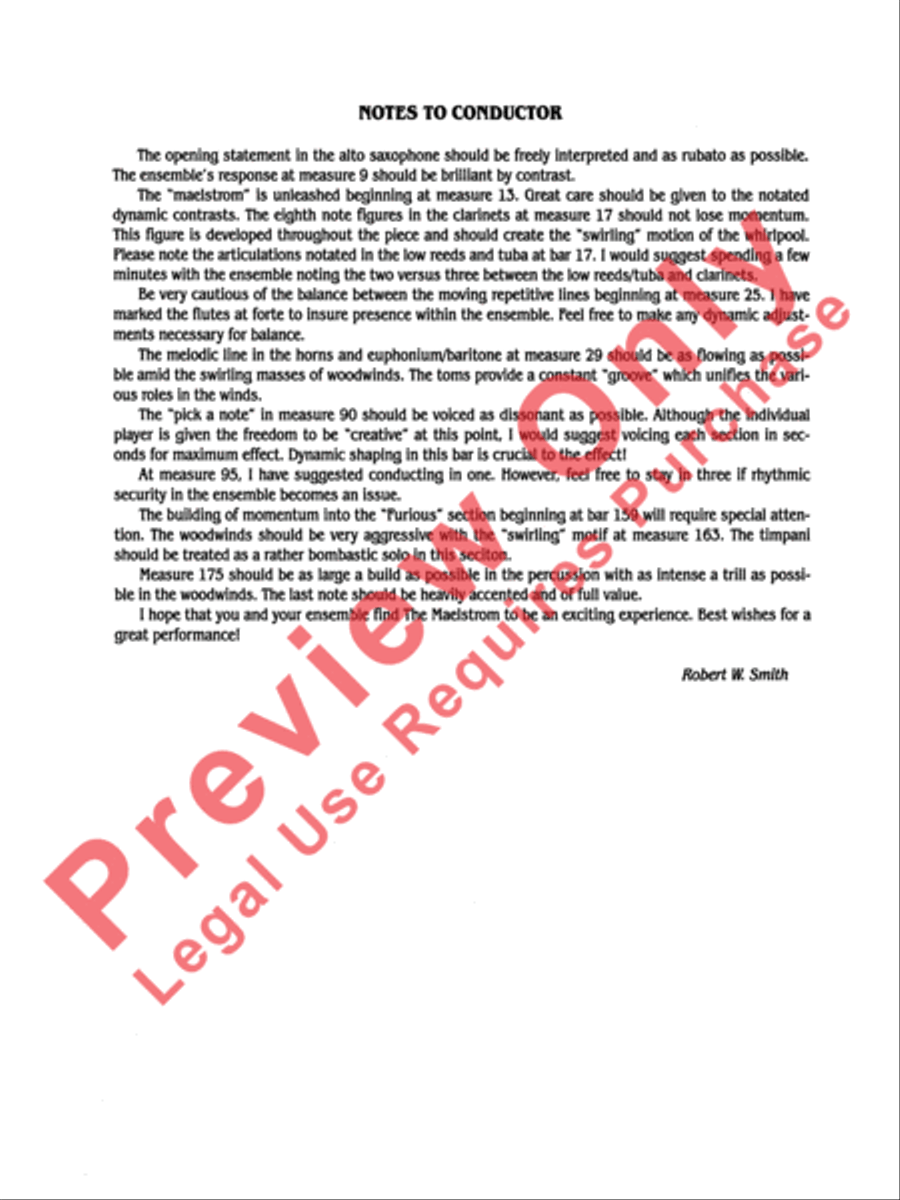 The Maelstrom The Maelstrom Concert Band scores gallery preview page 3