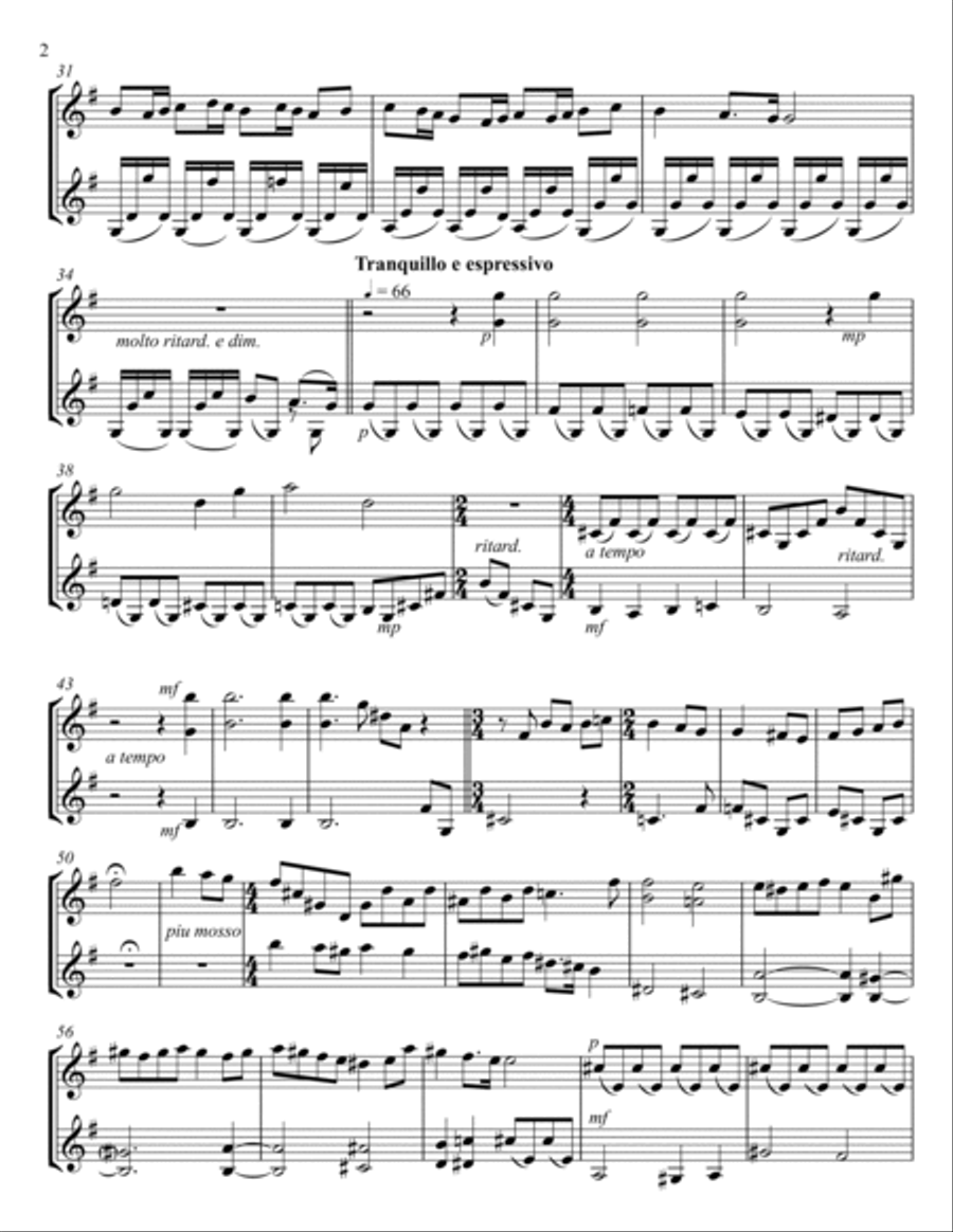 O Come All Ye Faithful violin duet String Duet scores gallery preview page 2