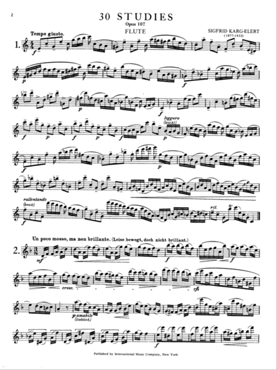 30 Studies, Opus 107 Flute Solo scores gallery preview page 2