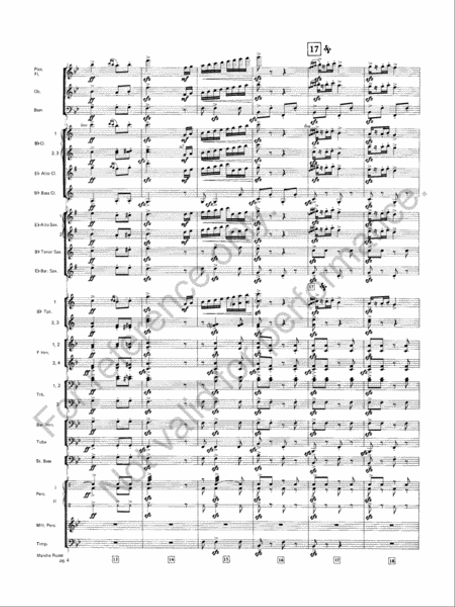 Marche Russe Marche Russe Concert Band scores gallery preview page 5