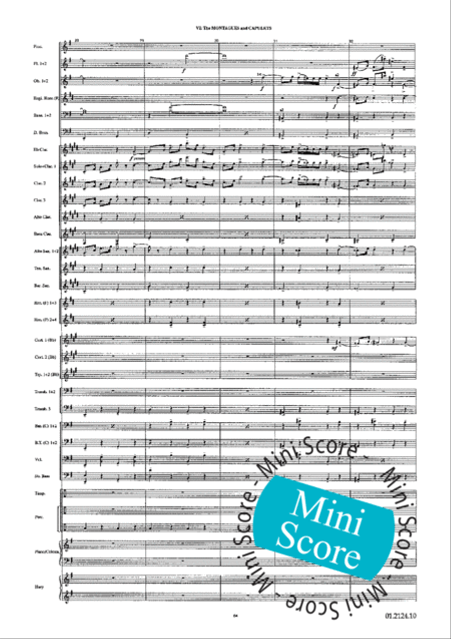 Romeo and Juliet Romeo and Juliet Concert Band scores gallery preview page 68