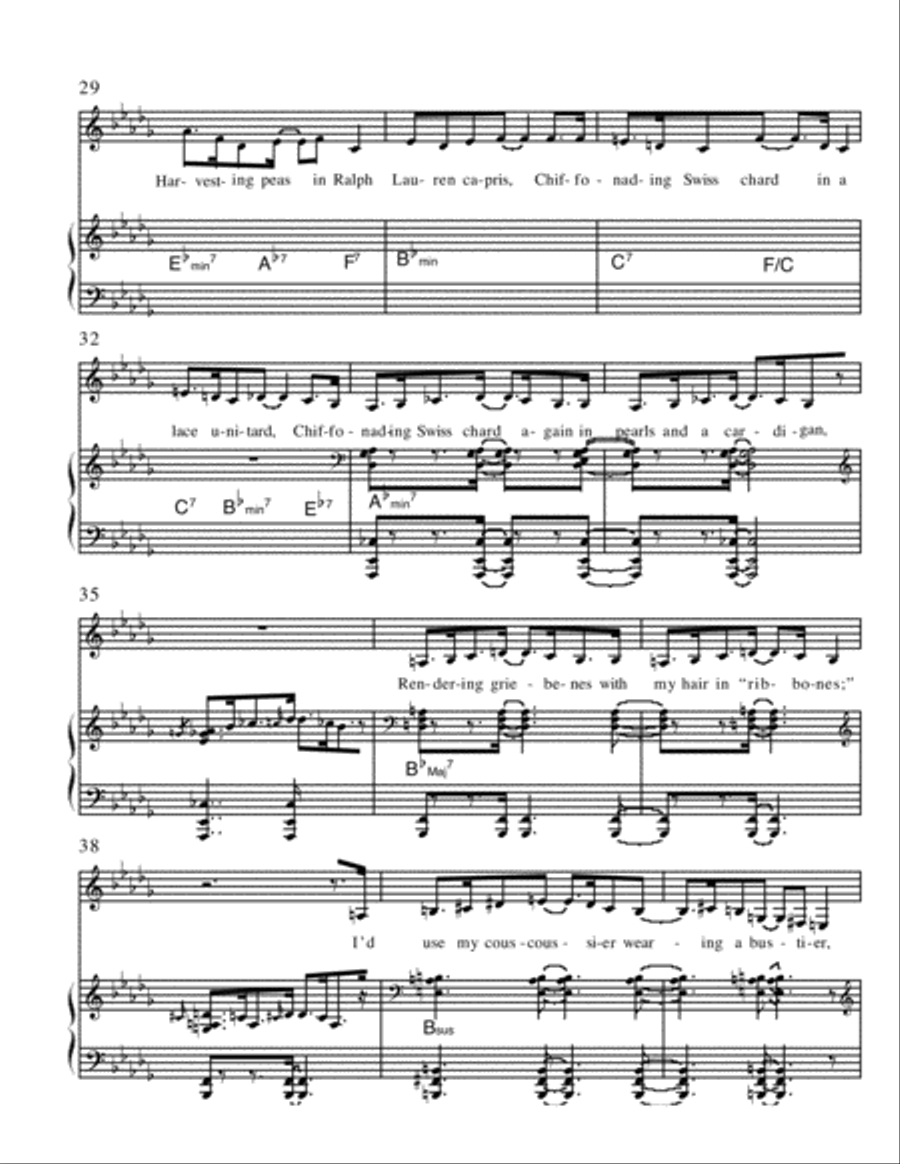 I Want To Be A TV Chef Voice scores gallery preview page 3