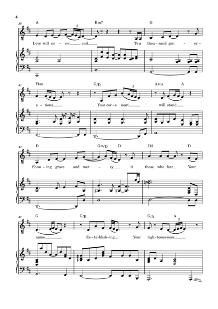 Great Is Your Mercy Piano, Vocal, Guitar scores gallery preview page 5