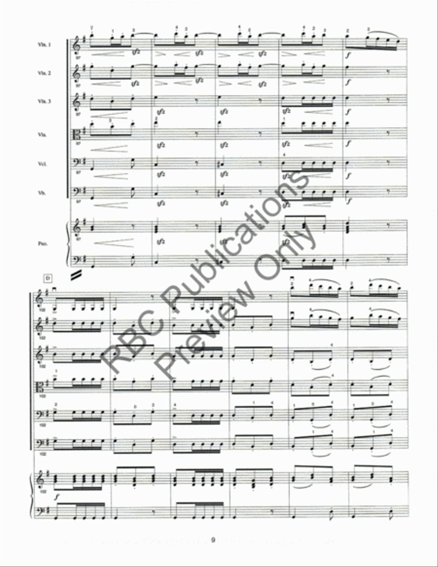 Vivace (Score) String Orchestra scores gallery preview page 13