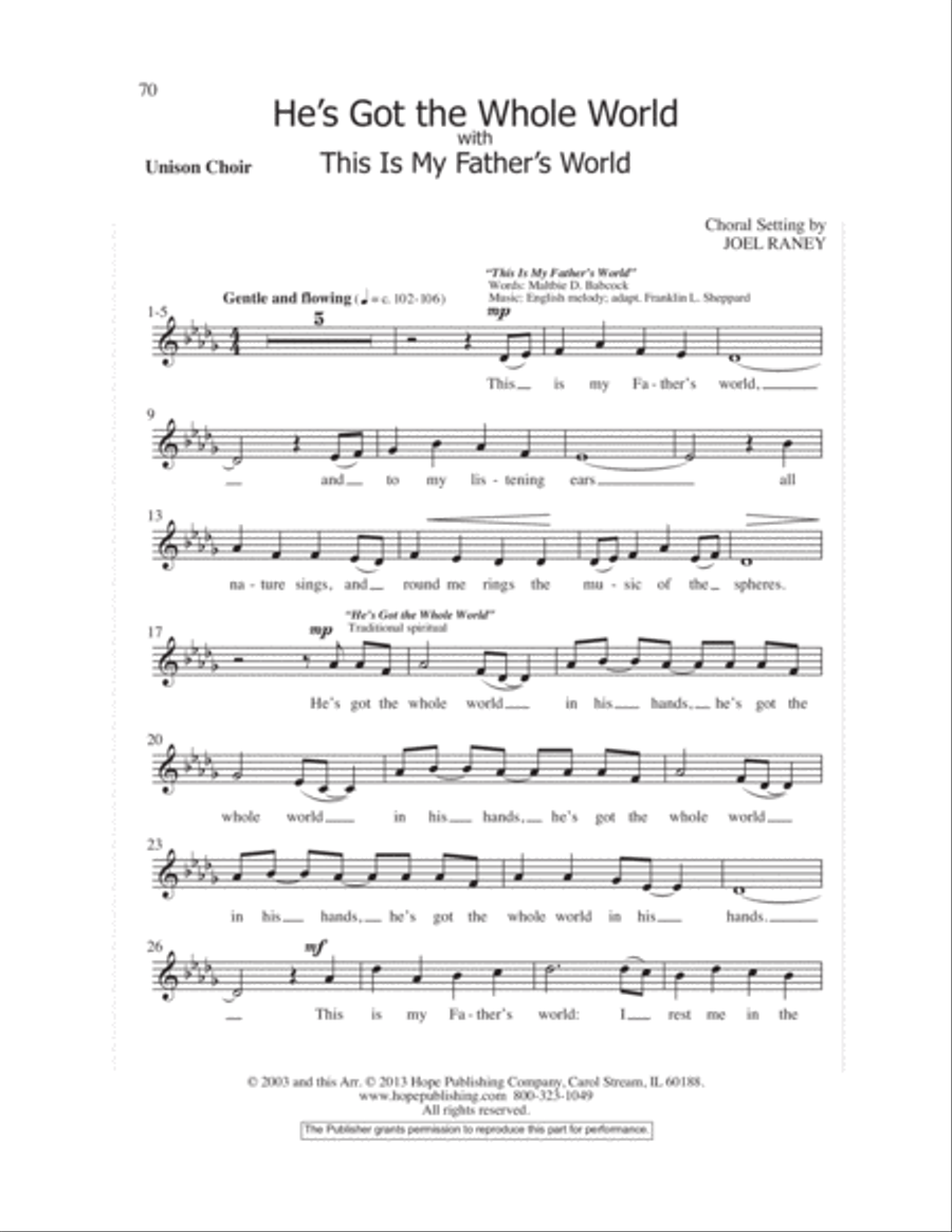Let the Children Sing 4-Part scores gallery preview page 72