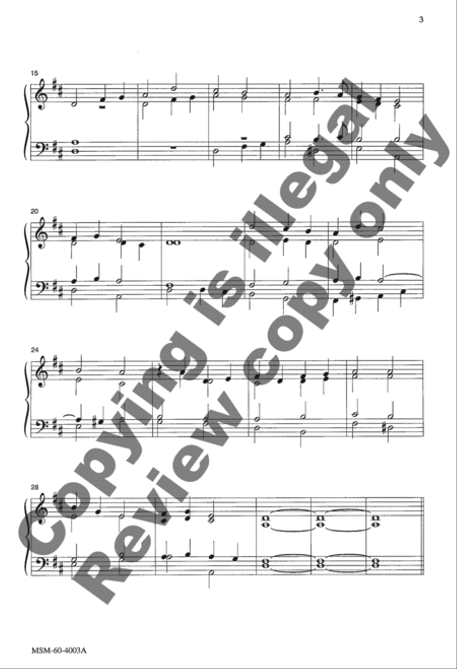 With High Delight (Choir Score) 4-Part scores gallery preview page 3