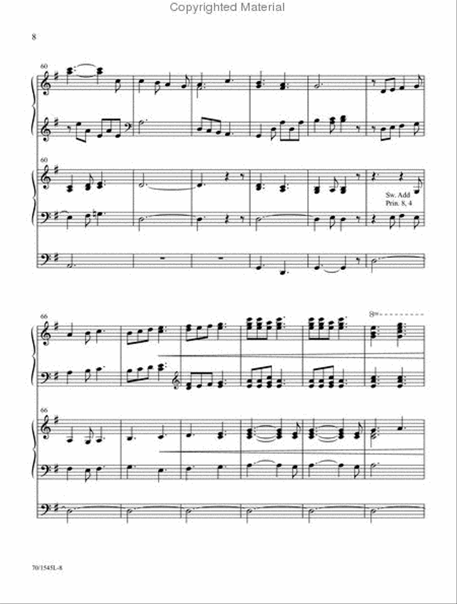 The Snow Lay on the Ground Organ scores gallery preview page 7