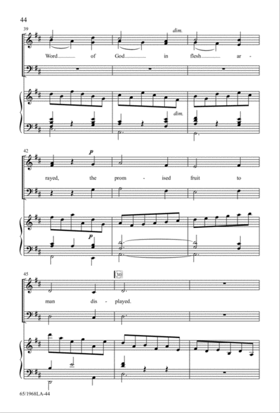 The Word Made Flesh 4-Part scores gallery preview page 46