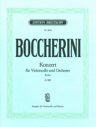 Book cover for Violoncello Concerto in B flat major G 482