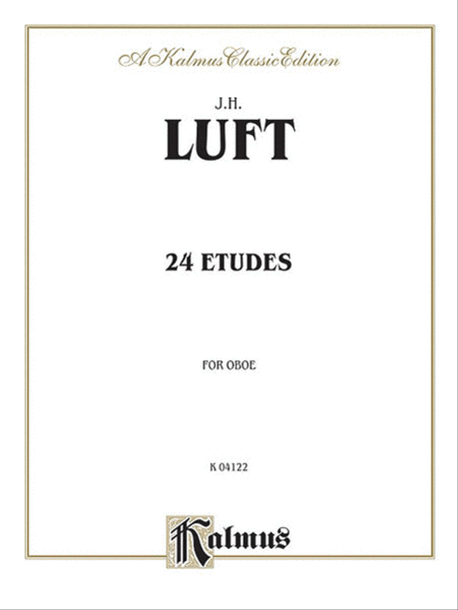 Twenty-four Studies Twenty-four Studies Oboe scores gallery preview page 1