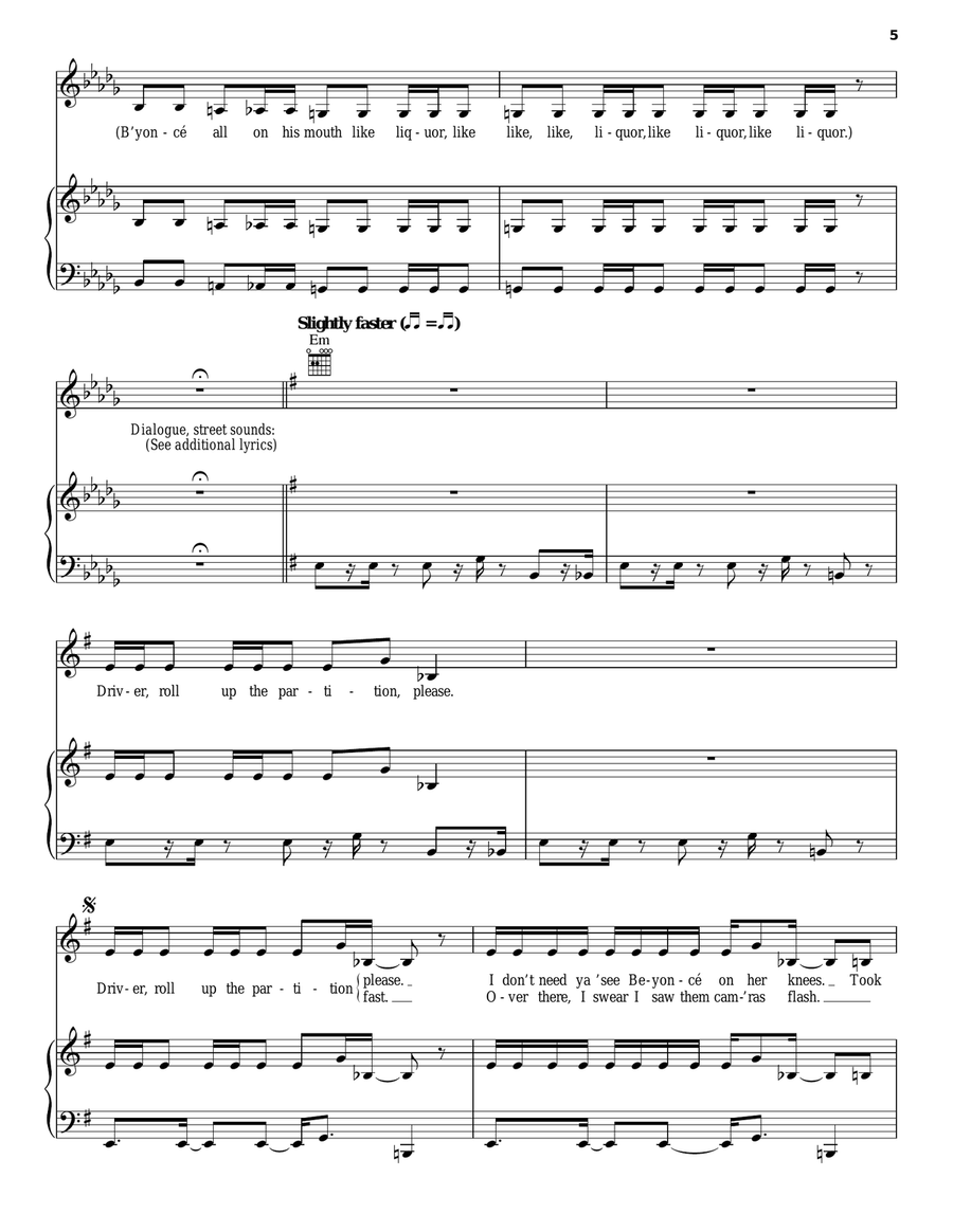 Partition Piano, Vocal, Guitar scores gallery preview page 5