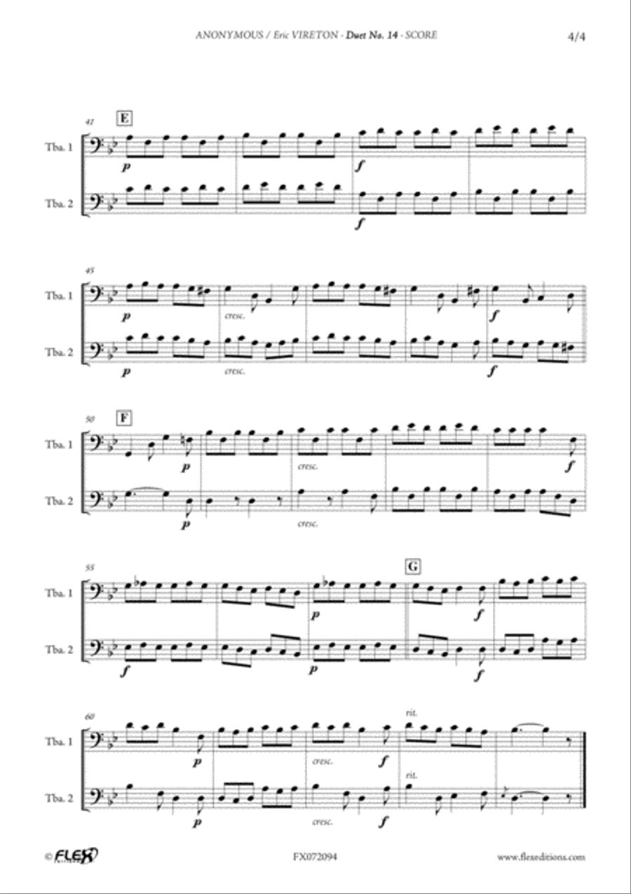 Duet No. 14 Brass Duet scores gallery preview page 4