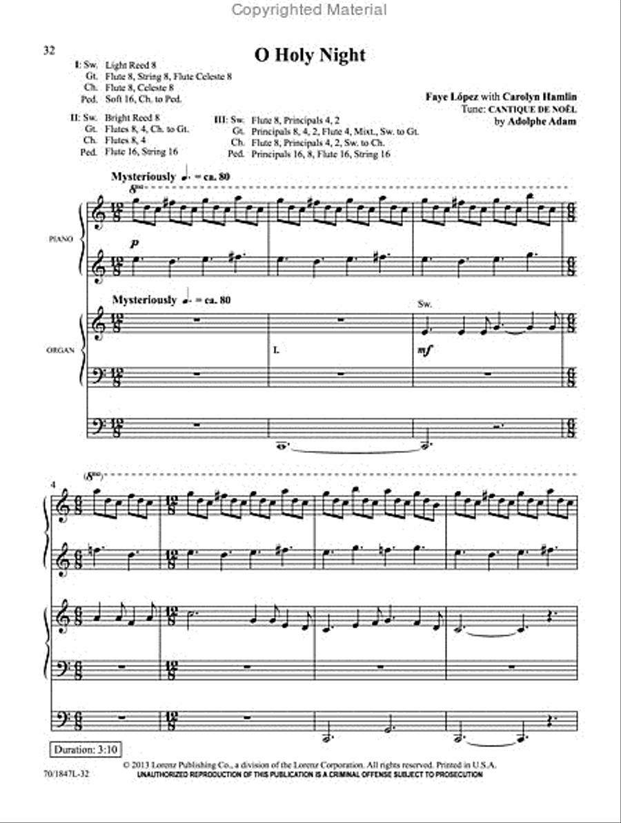 Glory to the Newborn King! Organ scores gallery preview page 6