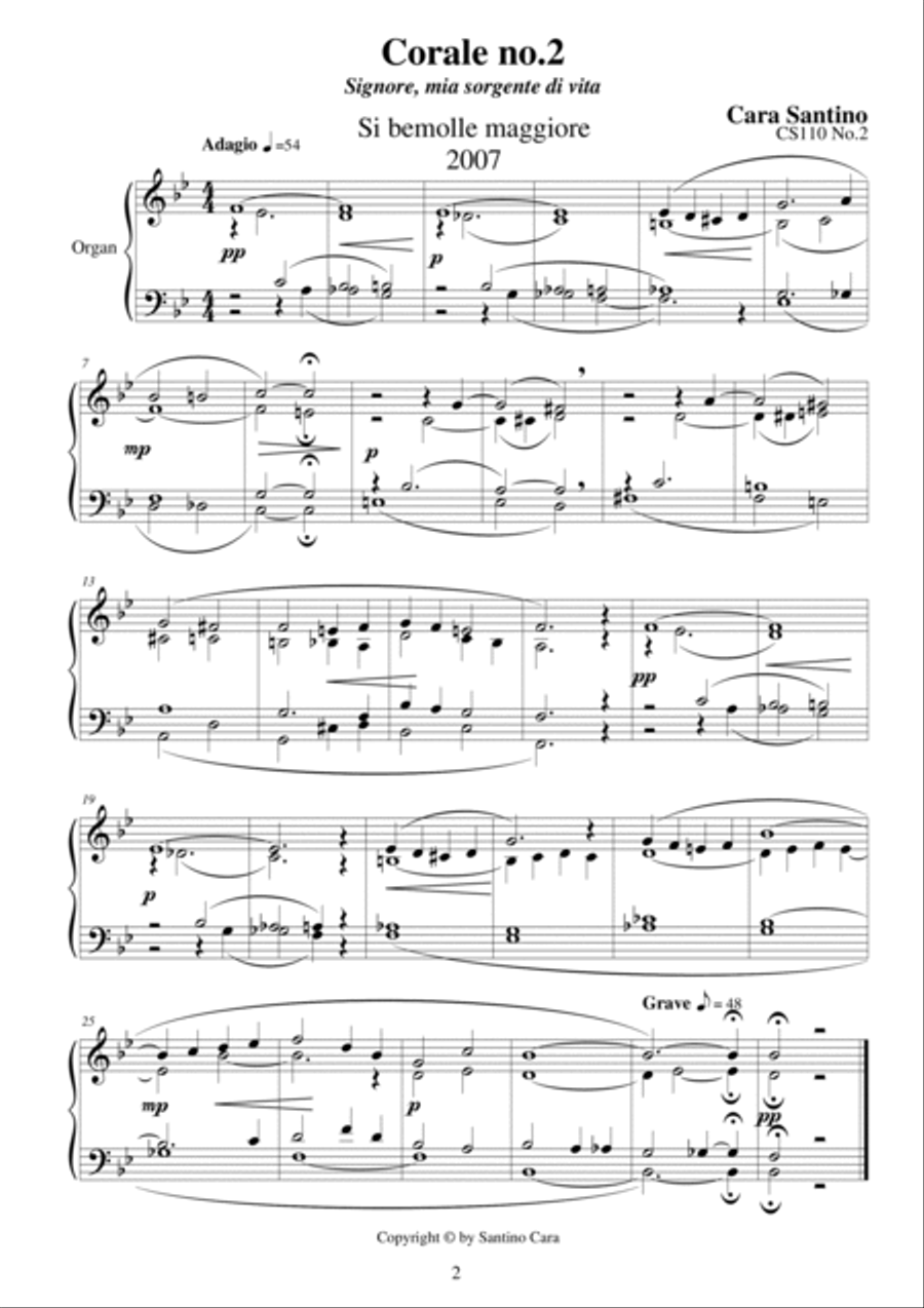 2 Chorales for organ - CS110 Organ Solo scores gallery preview page 2