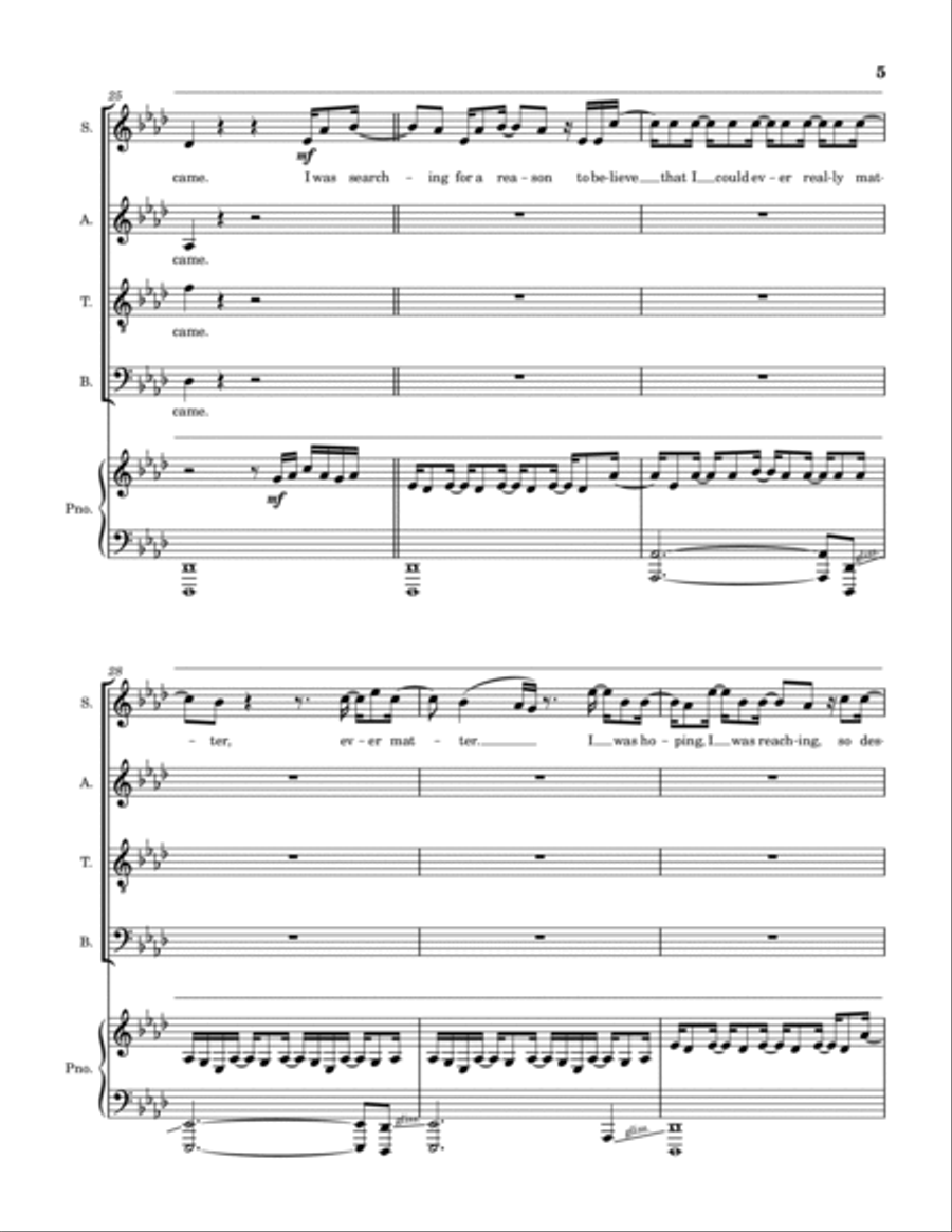 Then Christ Came 4-Part scores gallery preview page 6