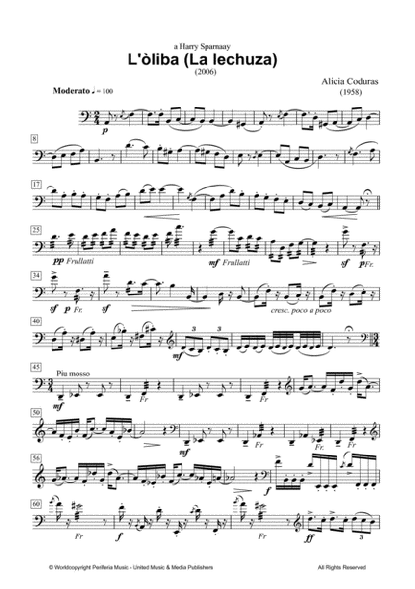 L'òliba (La lechuza) for Bass Clarinet Solo